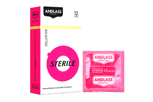 ANDLASS® Große gepunktete sterile Kondome